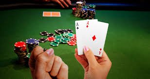 Casino-style slot machines and table games lobby